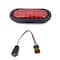 Truck-Lite Led, Red, Oval, 26 Diode, Stop/Turn/Tail, Black Grommet Mount Forget S.S., Straight Pl-3 60050R3 - alternate 4